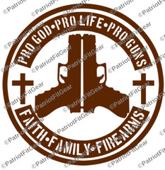 Pro God Pro Life Pro Guns,Gun Rights,Molon Labe,We The People,Custom Vinyl Decal