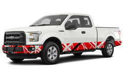 Van Halen Tartan Rocker Decal Truck Premium Re-Skin Vinyl Wrap