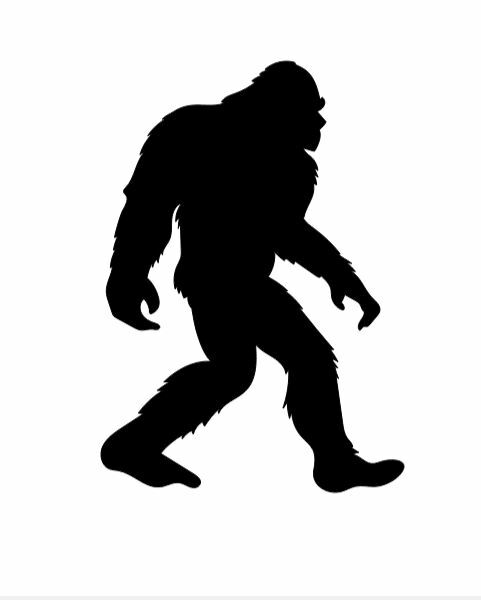 Die Cut Vinyl Decal Sasquatch Bigfoot Sticker Different Colors & Sizes 4″H – 8″H