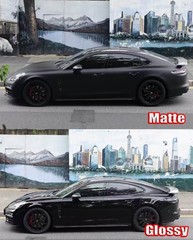 PPF / TPU Bright Glossy Matte Car SUV Vinyl Wrap Hood Sticker Flexible Black US
