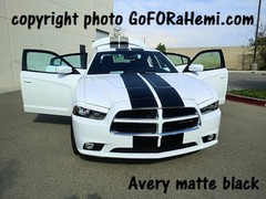 FOR 11 to 14 Dodge Charger 10″ Racing Stripe Graphic Color Decal Sticker 36 FEET