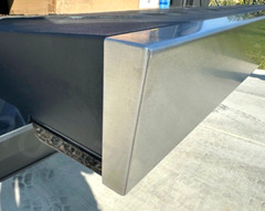 THE CYBERCAP 16ga Stainless Steel Tailgate Top Cap Tesla CYBERTRUCK Made in USA