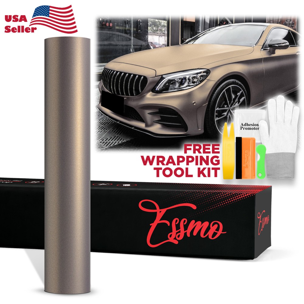 ESSMO PET Matte Metallic Solar Bronze Car Vehicle Vinyl Wrap Decal Sticker