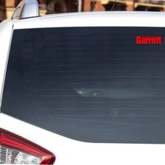 Turbo by Garrett Style Twin Pack Sticker Decal JDM Car Bumper Laptop Man Cave