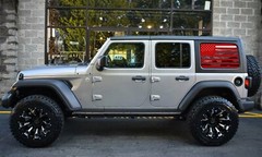 Rear Side Window American Flag Decals For Jeep Wrangler JL JLU 2018-up 4-Door