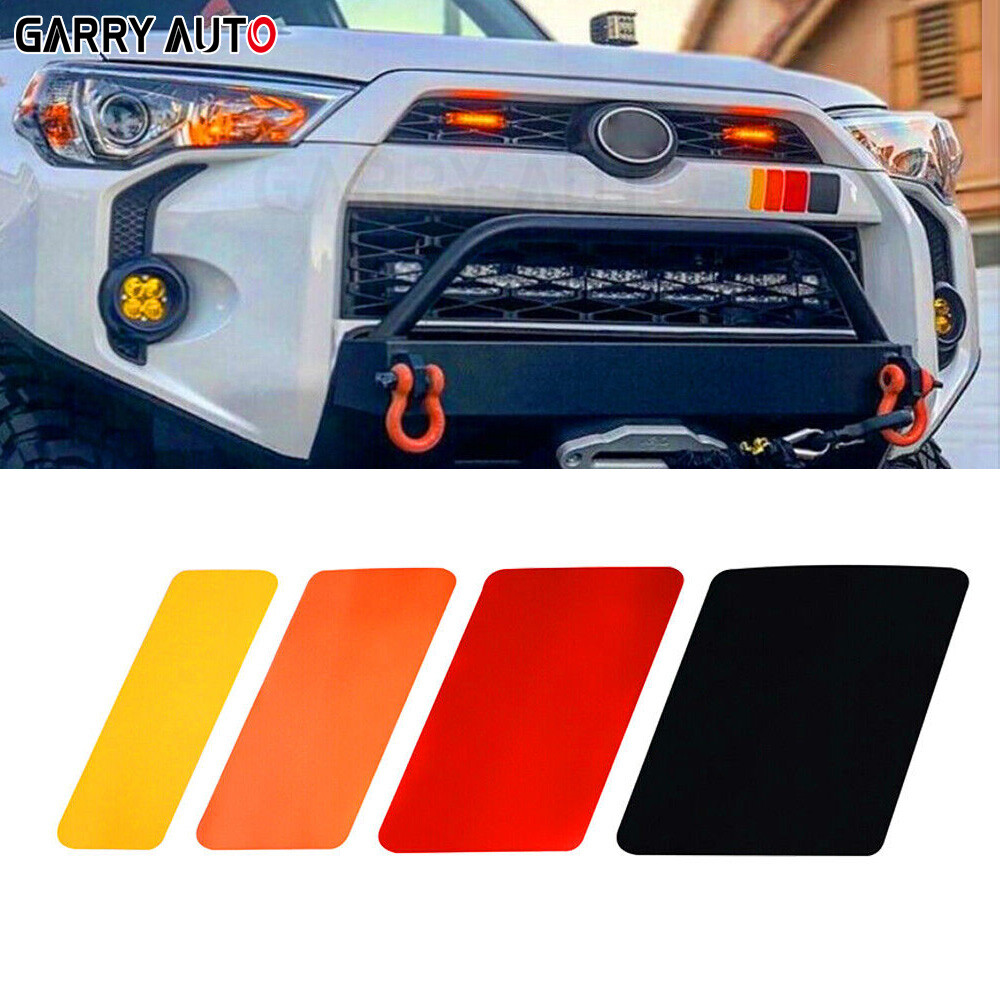 1pcs 13’’ Classic Retro Style Tri-Color Stripe Decal Sticker For Toyota/Lexus