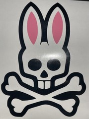 Psycho Bunny Vinyl Decal For 5.75” tall x 4” wide. Freebies With Every Purchase