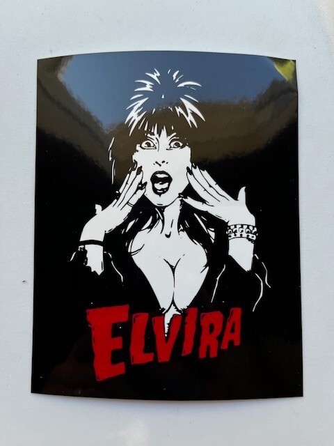 Elvira Sticker Vinyl Decal Horror Film 5″ X 4″ (606)