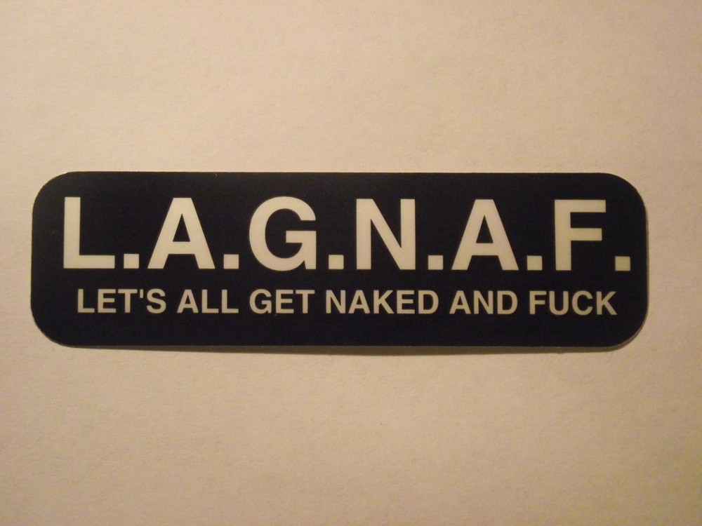 Motorcycle Sticker for Helmets or toolbox #290 L.A.G.N.A.F