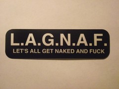 Motorcycle Sticker for Helmets or toolbox #290 L.A.G.N.A.F