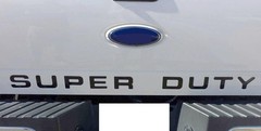 Matte Black Finish 3D Raised Tailgate Letter Pieces For 2008-16 Ford Super Duty