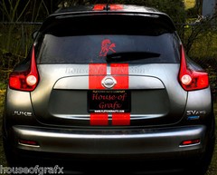 Plain Solid Racing Rally Stripe Stripes Decal Decals Graphics fit Nissan Juke