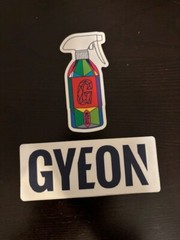 GYEON EVO LOGO OEM 2PCS STICKER SET CLEANING SPRAY BOTTLE