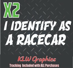 I Identify As A Race Vinyl DECAL STICKER Car Truck Diesel Boost Turbo JDM stance