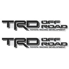 2X GOLD HOOK TRD Toyota Tacoma Decals and Stickers, Offroad graphic, BLACK MATTE