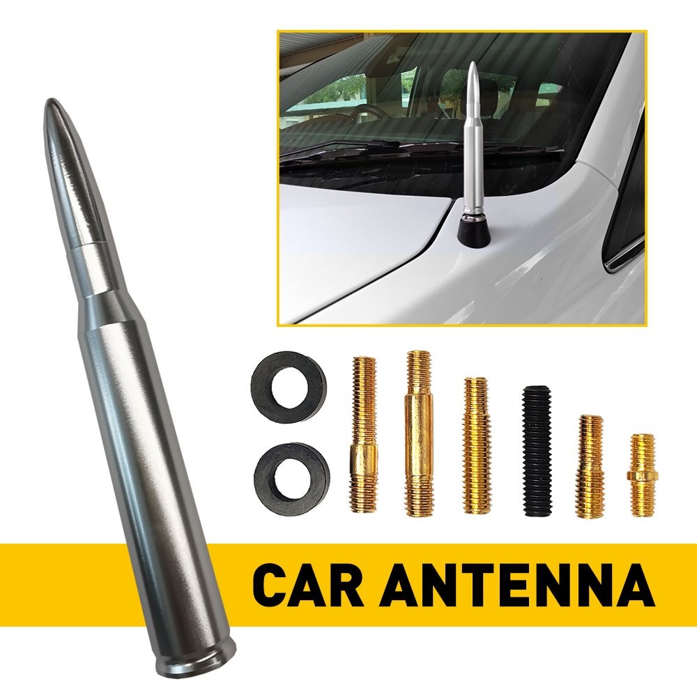 Chrome Silver Bullet Antenna Compatible Fit For Dodge Ram All Years All Models A