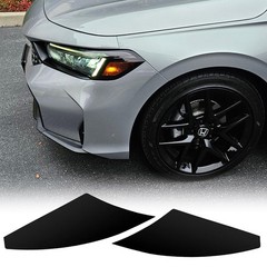 35% Dark Smoke Blk Overlay Headlight Decal For 2022-2025 Honda Civic Hatch/Sedan