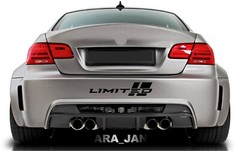 Limited Decal Sticker Sport Racing stripe car bumper logo turbo auto emblem