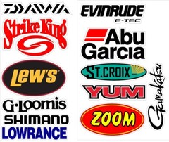 BUILD YOUR OWN LAMINATED 6 PACK CARPET DECALS (Each one is 8-9 Inches Wide)