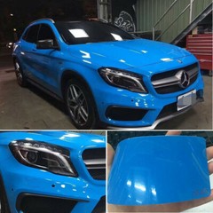 Whole Car Wrap 50FT x 5FT Ultra Glossy Blue Vinyl Roll High Gloss Film Graphics