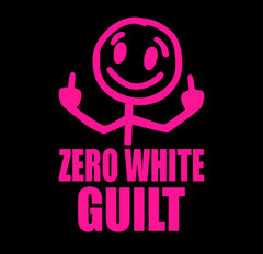 Zero White Guilt Funny Prank Vinyl Permanent Decal Sticker Car Truck Laptop JDM
