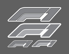 Formula One FIA F1 Racing Choose Size Logo Vinyl Sticker Gry Decal Gamer 4 for 1