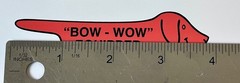 BOW WOW EQUIPPED – Volkswagen vintage sticker, VW Bow Wow decal, Collectible Bug