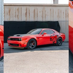 XL Hellcat Decal Both Sides Dodge Charger Challenger | Vinyl Sticker Pair