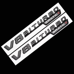 E63S AMG V8 BITURBO 4MATIC+ Rear Star Emblem Black Badge Combo For Mercedes W213