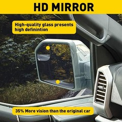 1/2Set Mirror Glass Spot Blind Heated Exterior Left Driver Side for Ford Pickup