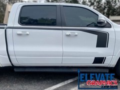 2019-2024 For Ram 1500 Decals Side Hustle 3m Vinyl Stripes Graphics Stickers