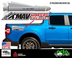 fit ford maverick accessories decal sticker hybrid wheels bed cover tailgate 4×4