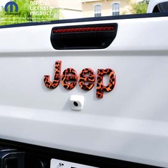 Jeep Emblem Overlay Decals – Leopard Print