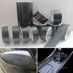 Multi-function 2D Glossy Texture Carbon Fiber Vinyl Tape Wrap Sticker 5 Color CF