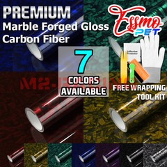 ESSMO PET Marble Forged Gloss Carbon Fiber Vehicle Vinyl Wrap Decal Sticker Film