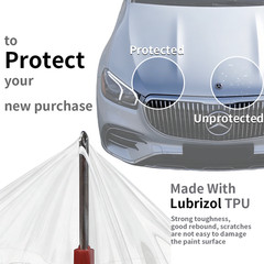 7.5mil TPU PPF Clear Gloss Paint Protection Film Invisible Scratches Shield Bra