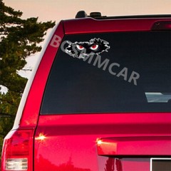 Car Bumper Dents Stickers Peeking Monster Graphic Vinyl Decals Decor Waterproof