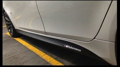 FOR BMW 1 2 3 4 5 SERIES X5X6 CARBON FIBER PATTERN MP SIDE STICKER SKIRT DECALS