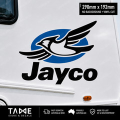 Jayco Sticker 290mm Long – HIGH QUALITY – Caravan Decal Logo Trailer Camper