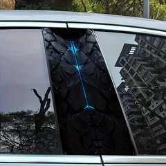 2 Fashionable Creative Cool Car Stickers B-pillar Protective Film Self Adhesive
