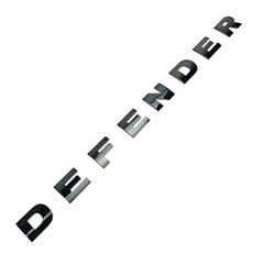 93-17 Land Rover DEFENDER Raised Block Gloss Black Front Hood Lettering Genuine
