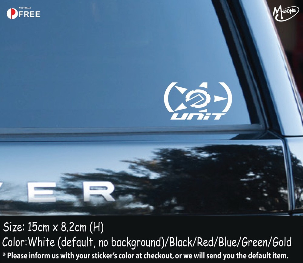 Unit FMX Sticker Decal-Reflective/Metallic Color Car Sticker Best Gifts