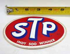 Vintage Original 1969-70’s STP Sticker Decal “Indy 500 Winner” 4.5 x 3 Inch
