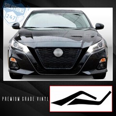 For 2019-2020 Nissan Altima Front Grille Trim Chrome Delete Kit – Glossy Matte