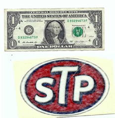 STP Race Car Sticker For 1955 Chevy BADMAN Car Self Adhesive 5″ X 3 1/2″ NOS
