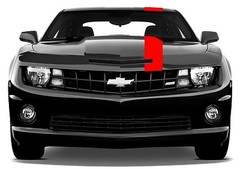 NEW Chevy CAMARO Single 6″ Rally Car RACING STRIPES Gloss Red vinyl Decal