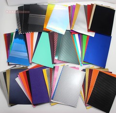Testing Samples 3D 4D 5D Carbon Fiber Matte Chrome Mirror Vinyl Wrap Sticker CF