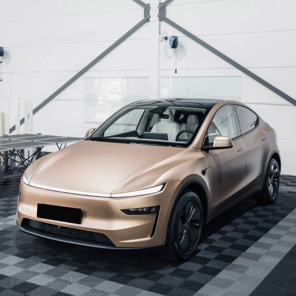 For Tesla Model Y 2025 PreCut Paint Protection Film PET Wrap Change Rose Gold