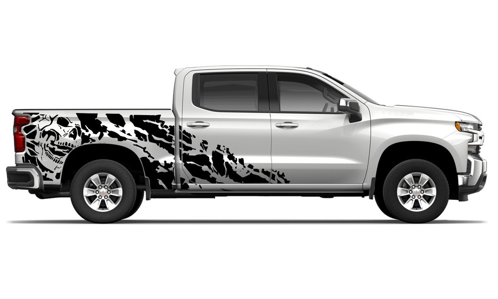 Bed nightmare graphics stickers decal compatible with Chevrolet Silverado