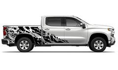 Bed nightmare graphics stickers decal compatible with Chevrolet Silverado
